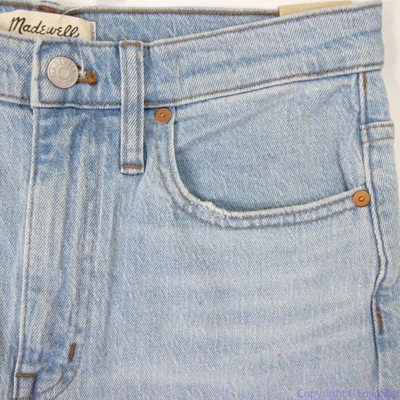 NEW Madewell The High-Rise Slim Crop Boyjean in Dumas Wash: Ripped Edition, 27 - Picture 5 of 16